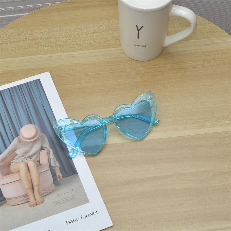 Gafas de sol con forma de corazón de melocotón Gafas de sol con forma de fiesta Gafas de sol con forma de amor