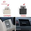Car Left Right Center Fresh A/C Vent Grille Louvre Blade Slice Air Conditioning Leaf Clip For Toyota Corolla 2007-2013
