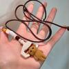 Multipurpose Sturdy Chain Necklace With Adorable Brown Lovely Bear Pendant Designs Fashion Accessory Casual Wear