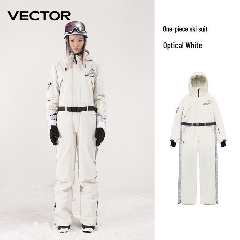 

Лыжный костюм унисекс VECTOR: Теплый, Ветрозащитный, Водонепроницаемый Цельный Комбинезон для Зимних Видов Спорта на Открытом Воздухе. L