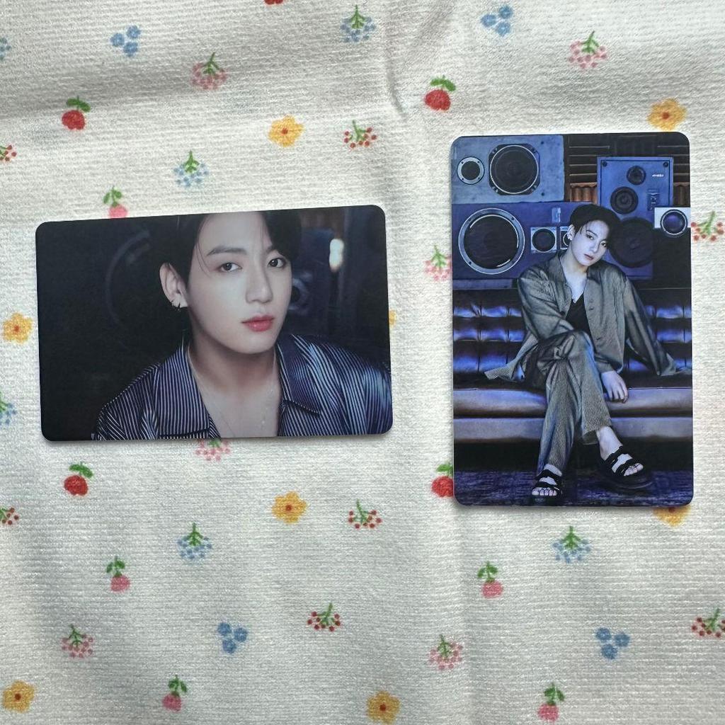 [USED] Korean BTS BE Limited Unreleased Lucky Drop Jungkook Trading Cards (2 pieces)