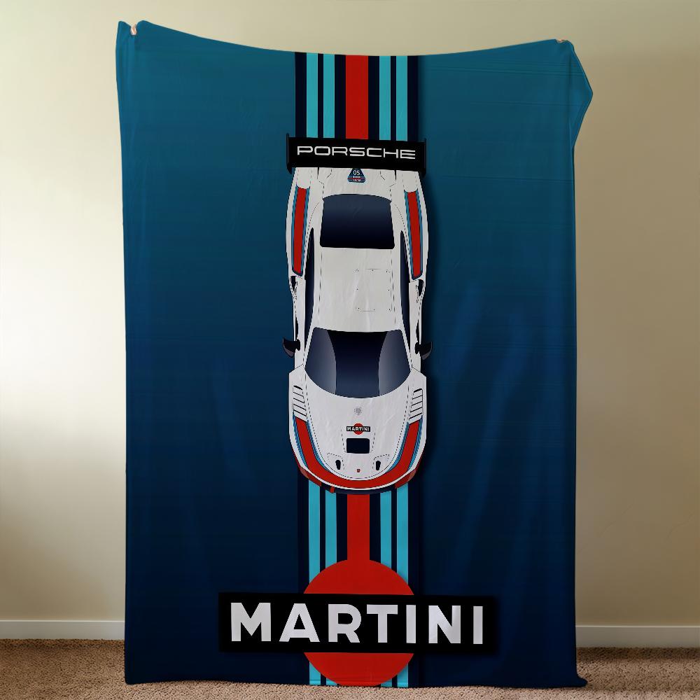 Car Cool Fashion R-Racing M-MartiniSES-ES Blanket Throw Super Cosy Plush Living Room Sofa Couch Childish Birthday Gifts