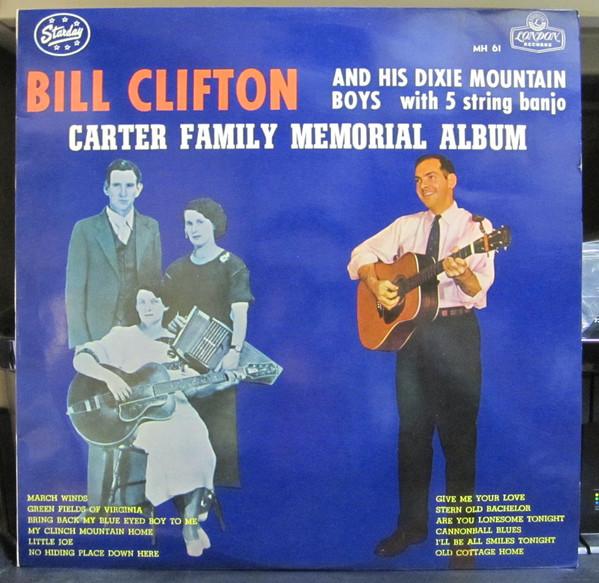 

LP Record BILL CLIFTON Carter Family Memorial Album MH61 LONDON 1963 Japan CountryFolk Used