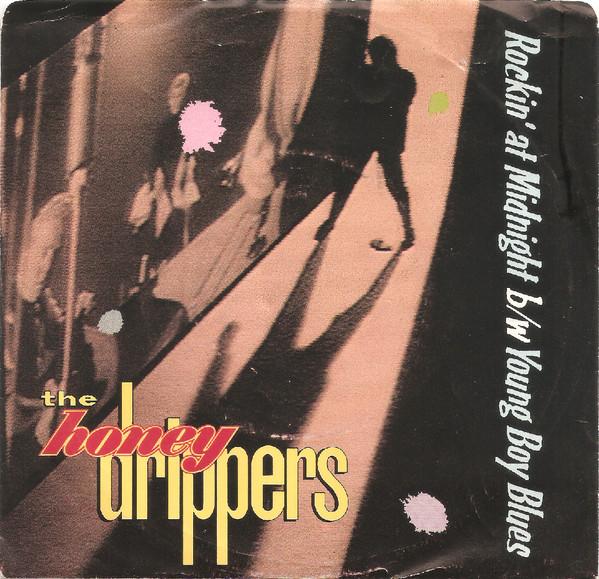 

7inch Record HONEYDRIPPERS - Rockin At Midnight 7996867 ES PARANZA 1984 Canada Rock Used