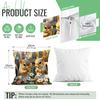 Squirrel Flowers Cushion Pillowcase Printed Polyester 45X45Cm Throw Pillowcover Decorative Sofa Cushion Pillowslip Home Decor