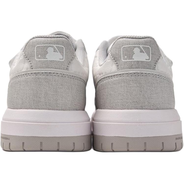 MLB New York Yankees Chunky Liner Denim Monogram Comfortable Versatile Fashion Slip-Resistant Durable Balance Low-Top Kids Sneakers 7ASXLM05N-50GRL