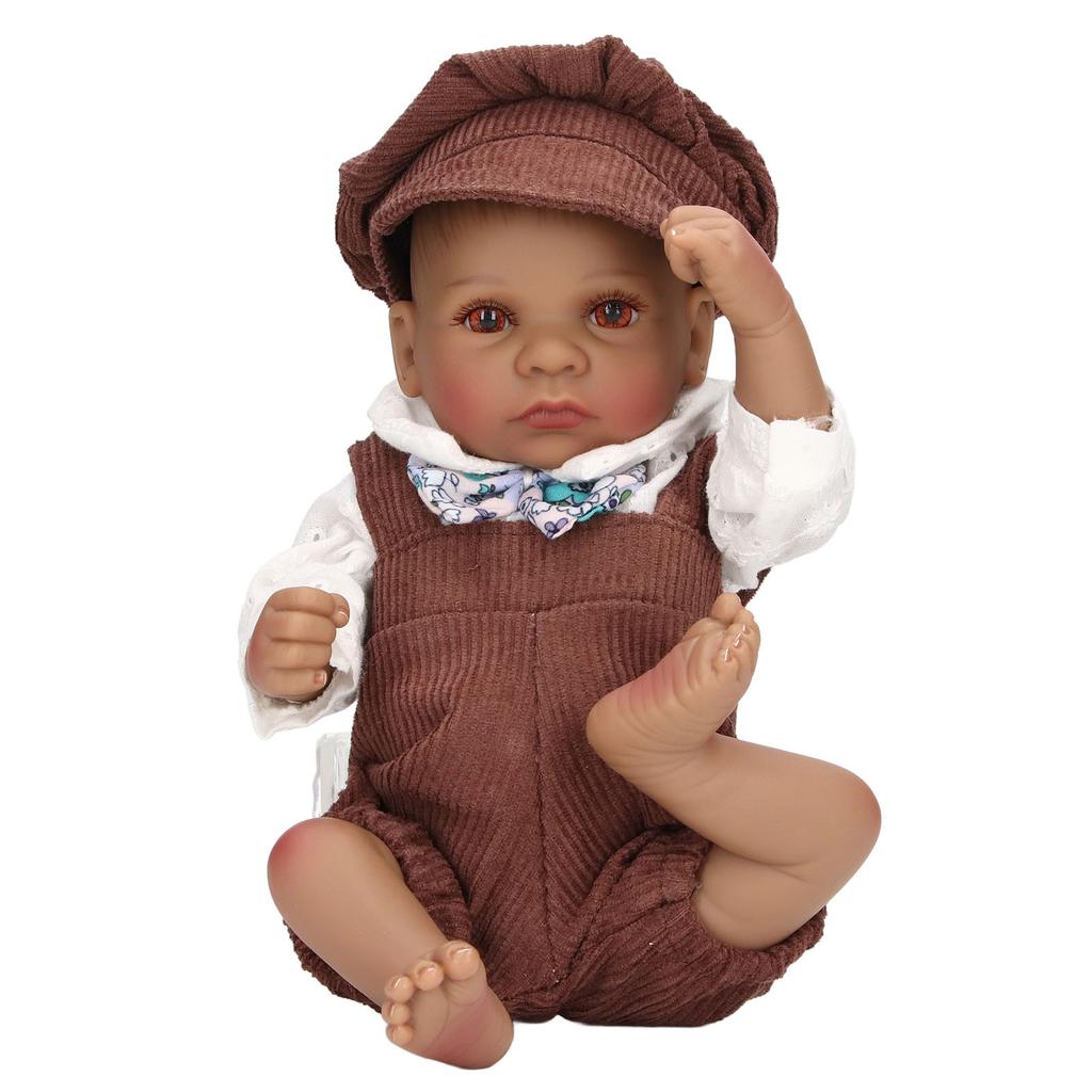 Newborn Infant Doll 10 Inch Children Lovely Lifelike Soft Silicone Girl Baby Doll Role Play Toy