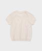 Geulleondeun Plump Short-Sleeve Knit Sweater (Ivory)