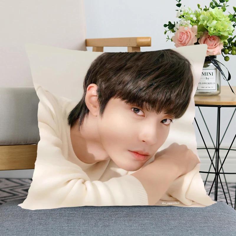KPOP Hwang In Yeop Pillow Case True Beauty For Home Decorative Pillows Cover Invisible Zippered Throw PillowCases 45X45cm