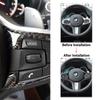 2Pcs Carbon Fiber Steering Wheel Button Trim Cover Decals Car Styling For BMW New X3 X4 G01 G02 G08 2018-2022 Car