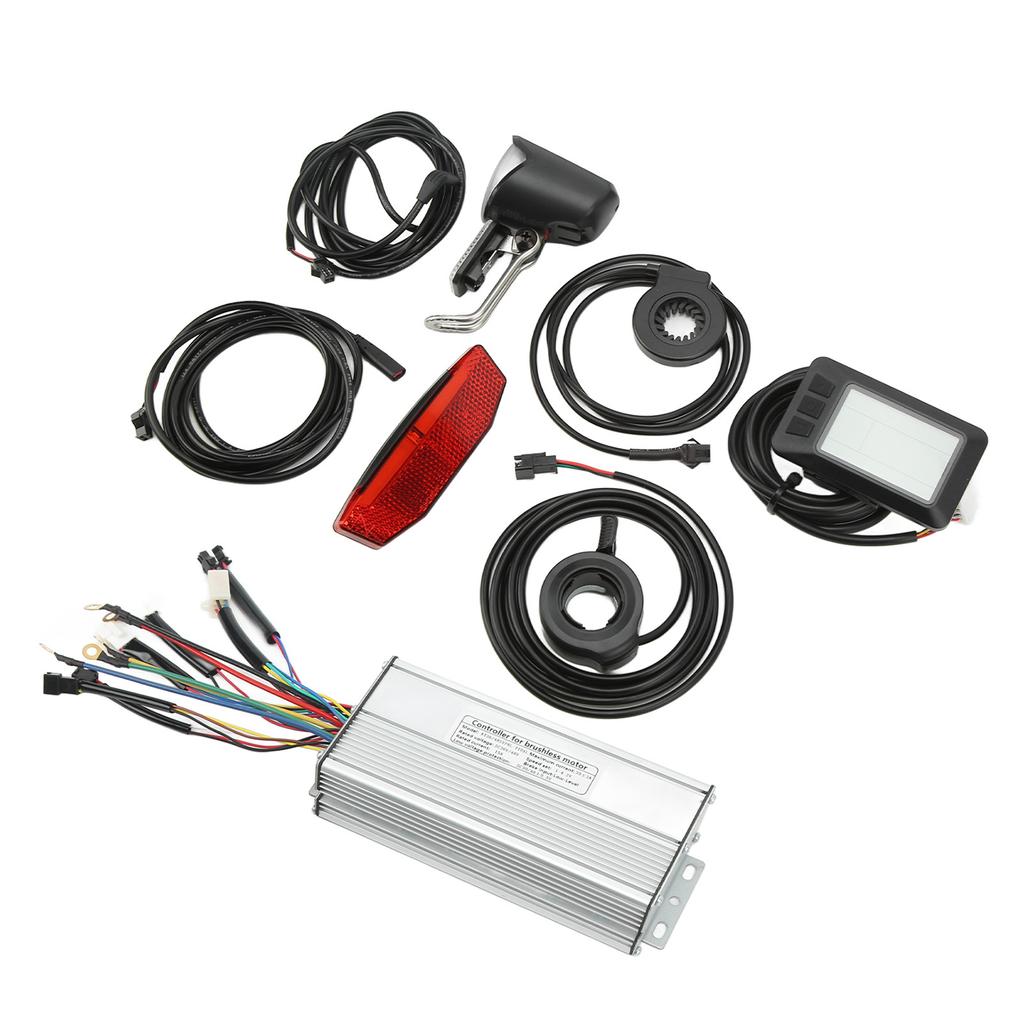 Electric Bike Conversion Kit LCD7U Meter 30A Sine Waving Control System for 48V 1000W Motor