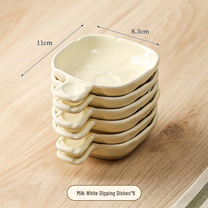 Nordic Style Ceramic Dip Dishes Set (6-Pack)