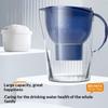 3.5L Pitcher Removes Chlorine Lead Pesticides - Activated Carbon Filter BPA-Free  4-Stage Filtration for Clear Drinking Water