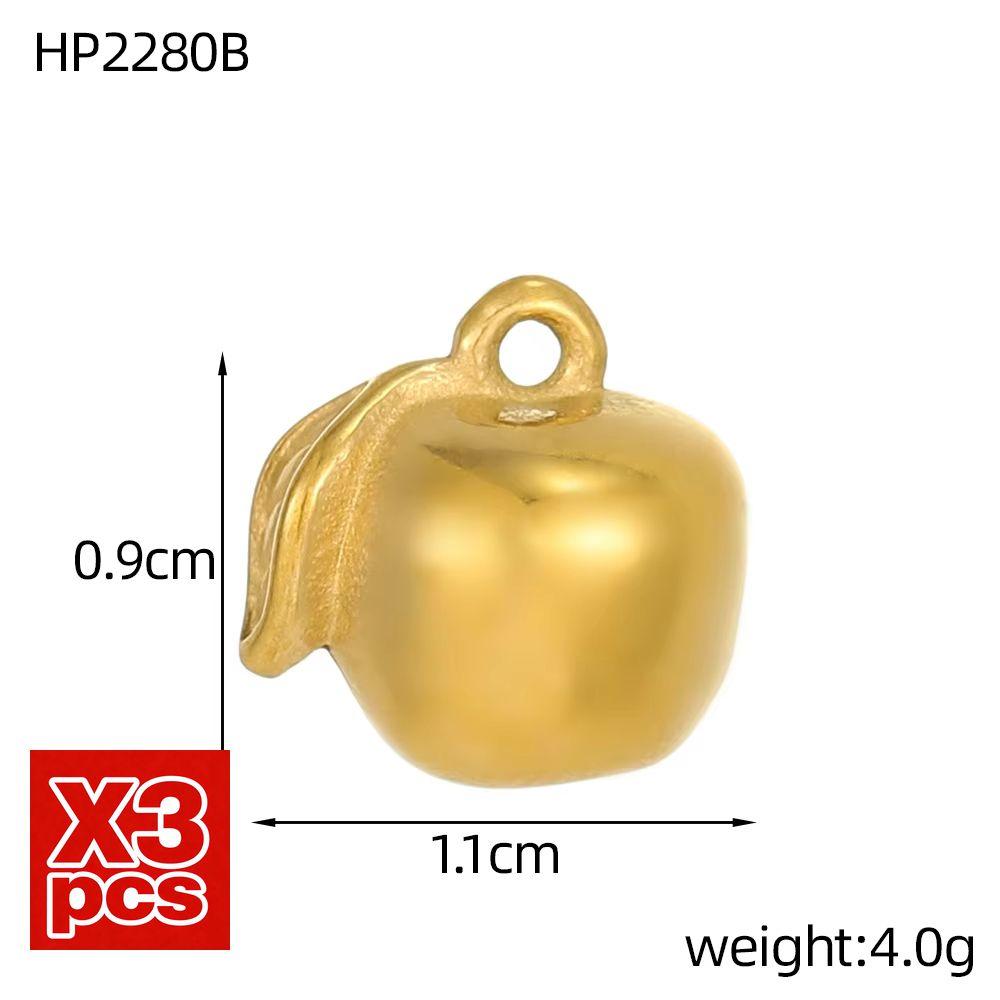 CARLIDANA Neuankunft Mode Edelstahl 3D DIY Obst Donut Anhänger Eiscreme Anhänger für Halskette Vergoldeter Schmuck