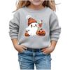 Boys Girls Child Fashion Daily Versatile Casual Crewneck Sweatshirts Daily Long Sleeve Patchwork Top Sweatshirts