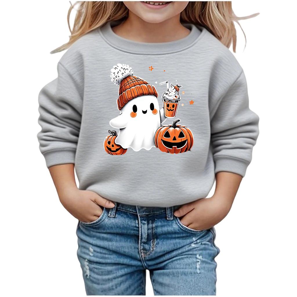 Boys Girls Child Fashion Daily Versatile Casual Crewneck Sweatshirts Daily Long Sleeve Patchwork Top Sweatshirts