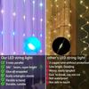 RGBIC Curtain Light String USB Plug Remote Control LED Curtain Light APP Bluetooth Control String Lights for Room Decorations
