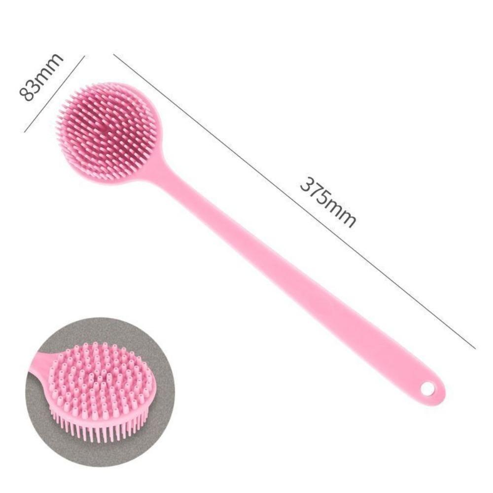 Exfoliating Shower Brush Long Handle Back Scrubber New Double-Sided Bath Brush  Women