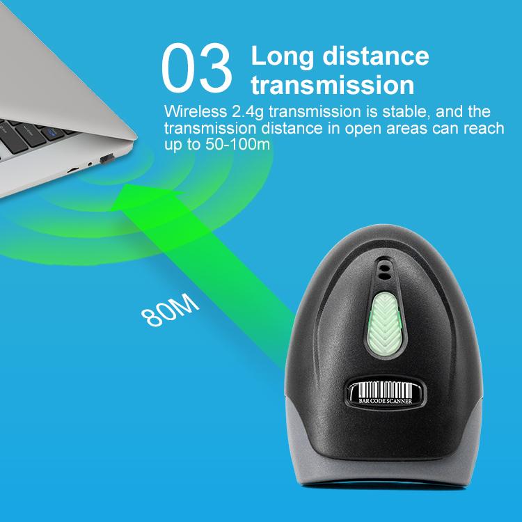1D/2D Barcode-Leser USB Kabelgebunden/Drahtlos 2.4G WIFI Bluetooth Handheld Barcode QR-Code Scanner CMOS Bild Hochgeschwindigkeits-Dekodierung