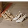 Sandali Moderni con Tacco Quadrato e Tacco Alto Cinturino con Fibbia Scarpe da Donna Monocolore in Saldo 2025 Moda Sandali da Donna Bassi Essenziali