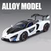 1/24 Toyota Senna Alloy Track Sports Car Model Diecasts Metal Racing Vehicles Car Model Simulation Sound Light with Spray Kids Toy Gift