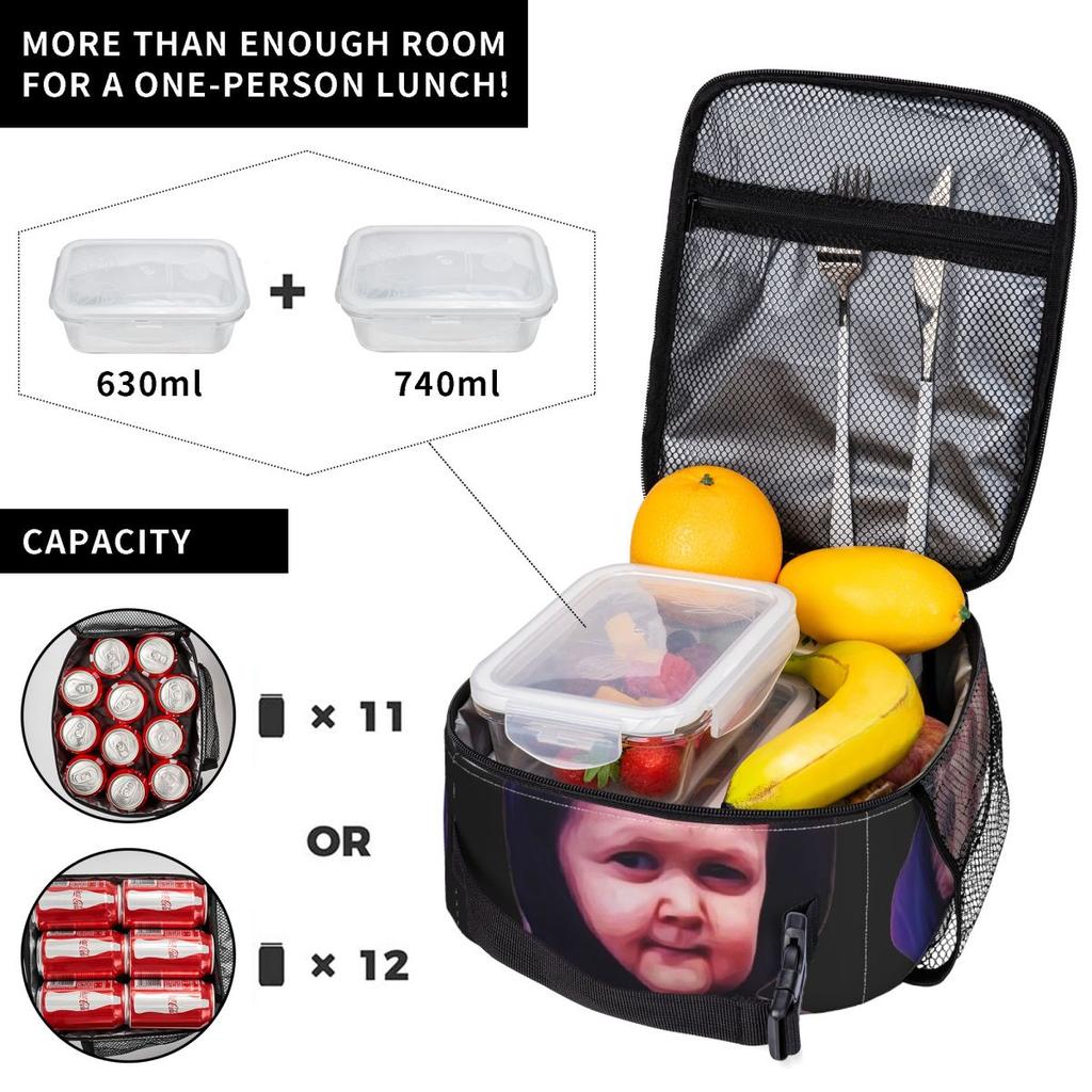 Hasbulla Magomedov Insulated Lunch Bag for Women Kids Portable Food Boxes Thermal Lunch Box Tote
