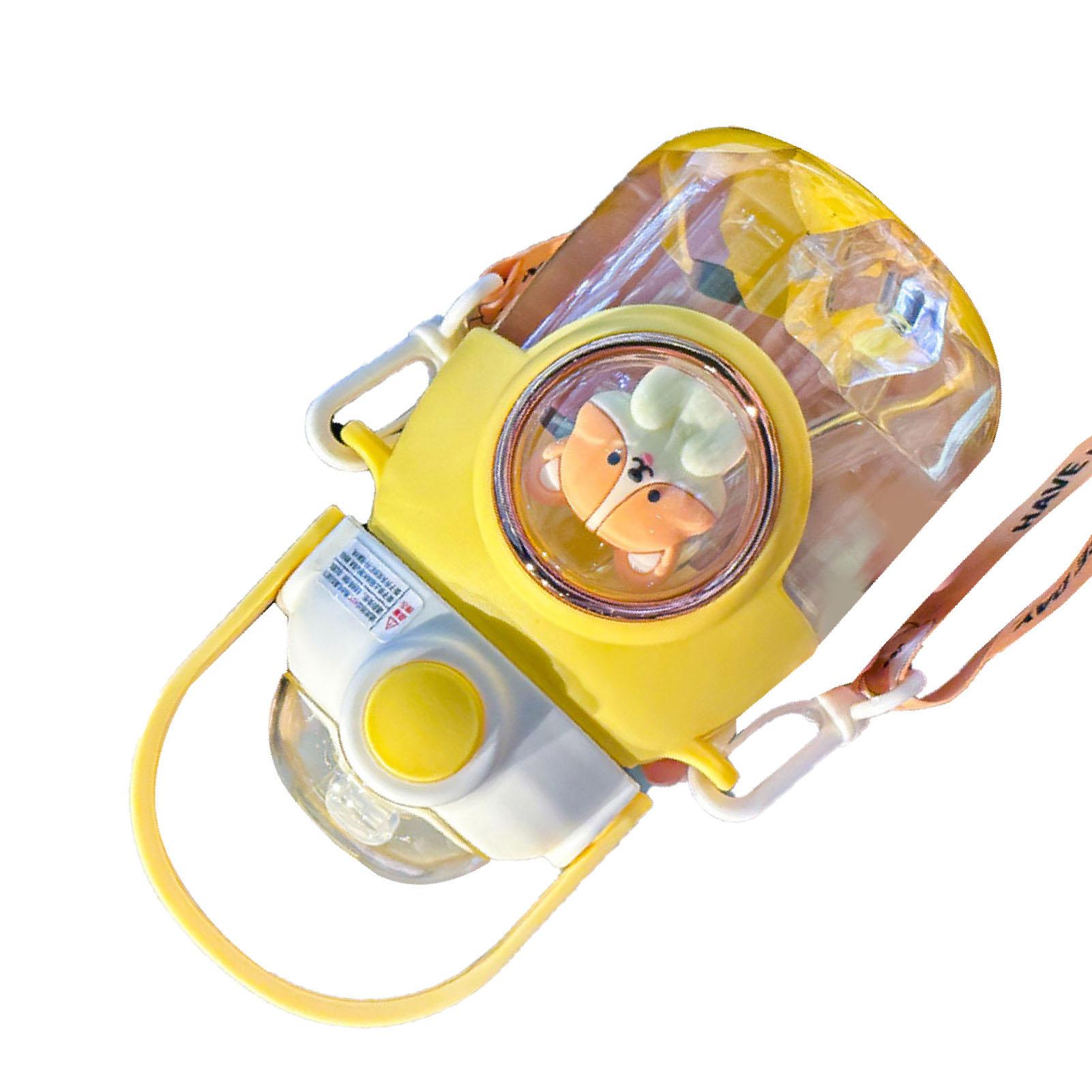 

Бутылка для воды с соломинкой для детей пластиковая 820 мл термостойкая портативная милая мультяшная спортивная вода