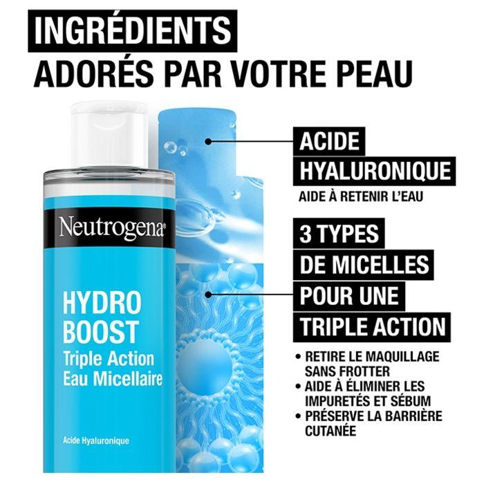 Mizellenwasser - NEUTROGENA - Hydro Boost - 400ml - Dreifache Wirkung - Empfindliche Haut