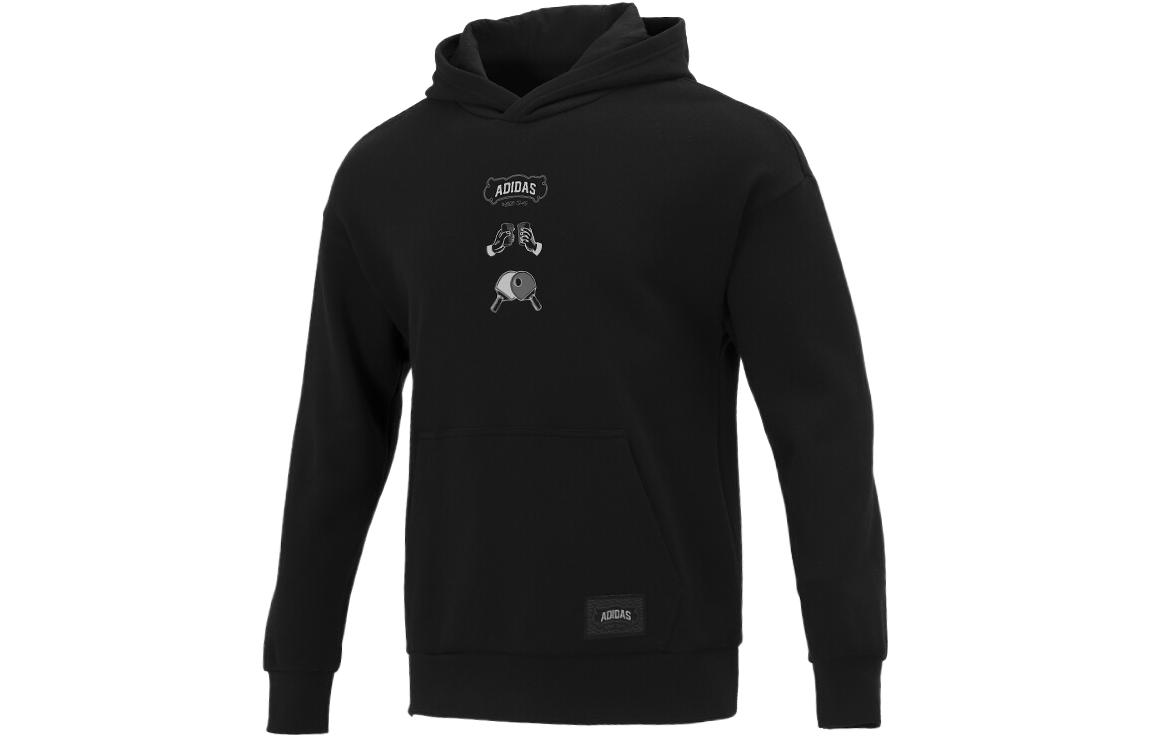 

Adidas Sweatshirts Men s Black Hooded Moderate Regular HE7466 M