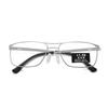 Intelligent zoom reading glasses men's stainless steel anti-blue light glasses frame photosensitive color-changing reading glasses automatic adjus