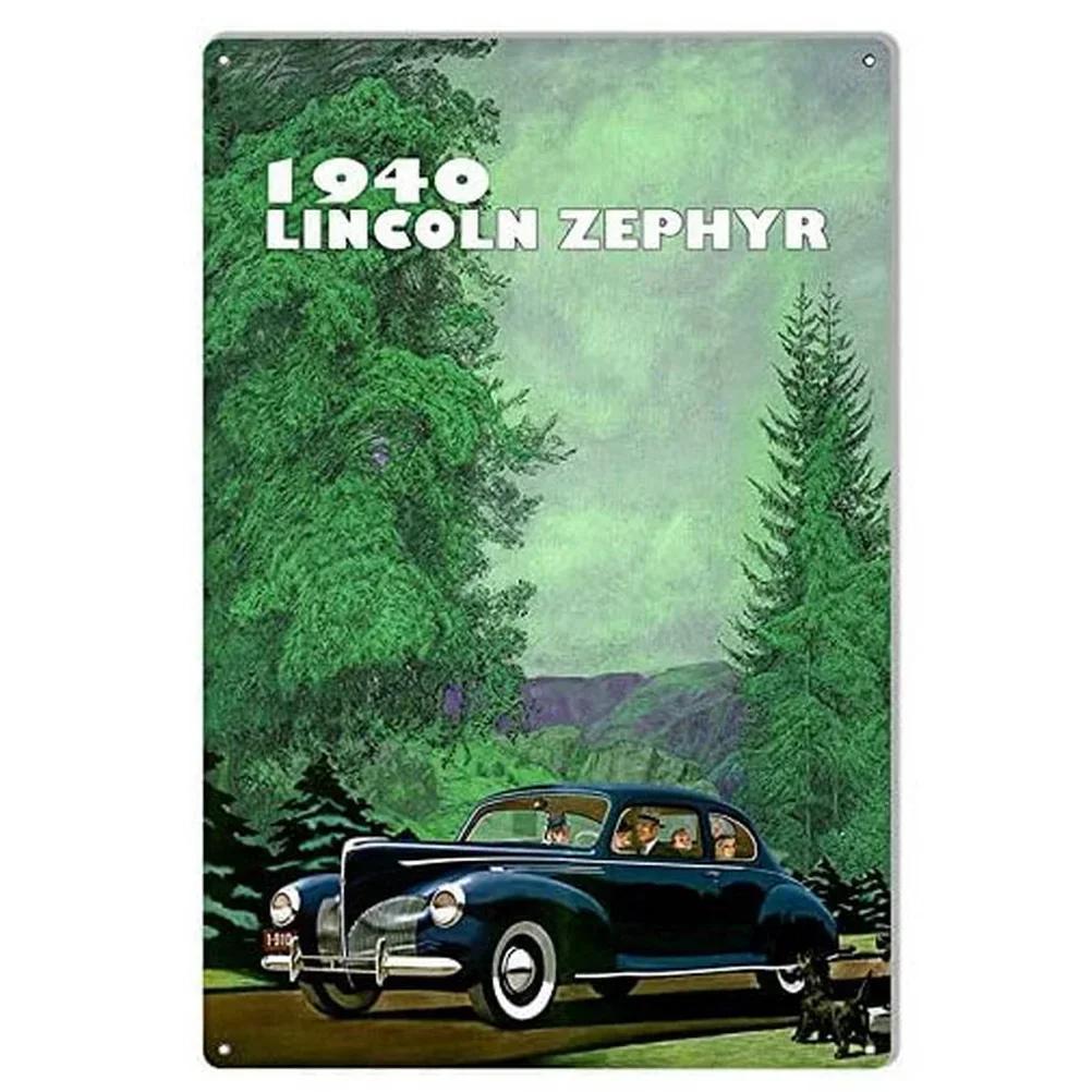 Vintage Car Metal Tin Signs Benz Mustang Posters Plate Wall Decor for Garage Bars Man Cave Cafe Clubs Retro Posters Plaque