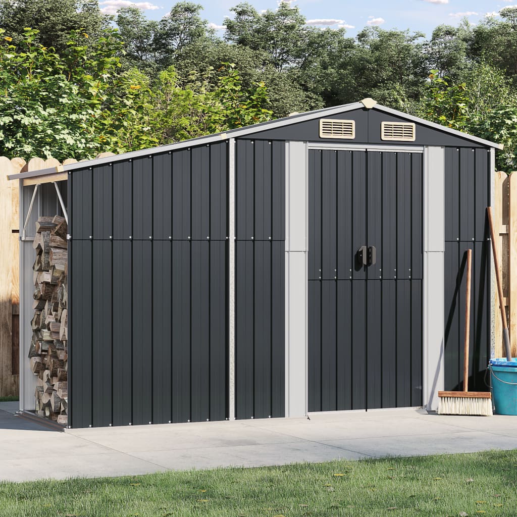 Vidaxl Gartenhaus, Anthrazit, 277X93X179 Cm, Verzinkter Stahl