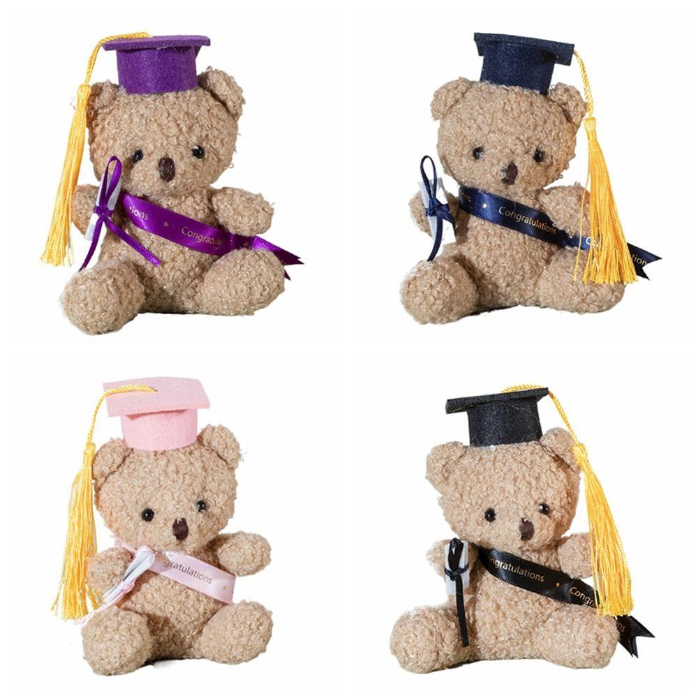 Stuffed Toy Graduation Bear Soft Doll Doctor Bear Plush Toy Students Kindergarten Gifts
