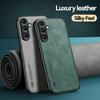 For Samsung M55 5G Case M556B 6.7" Car Holder Magnetic Leather Texture Phone Cases for Samsung Galaxy M15 5G M156B 6.5" Cover