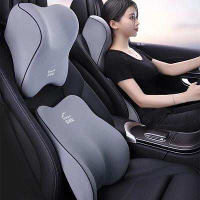 Almohada para reposacabezas de asiento de coche, almohada de apoyo lumbar para el cuello, almohada de viaje para coche, almohada suave para la espalda y la cintura