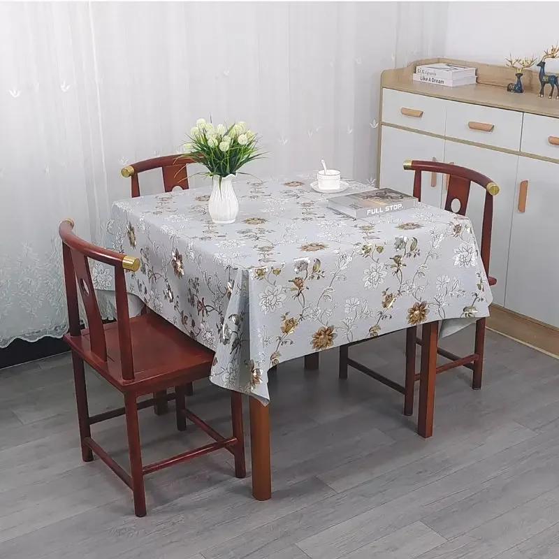 

Квадратная утолщенная скатерть из ПВХ, маслостойкая, водостойкая, устойчивая к ожогам, не подвергается стирке, скатерть, домашний обеденный стол, чехол для журнального столика 110x160cm