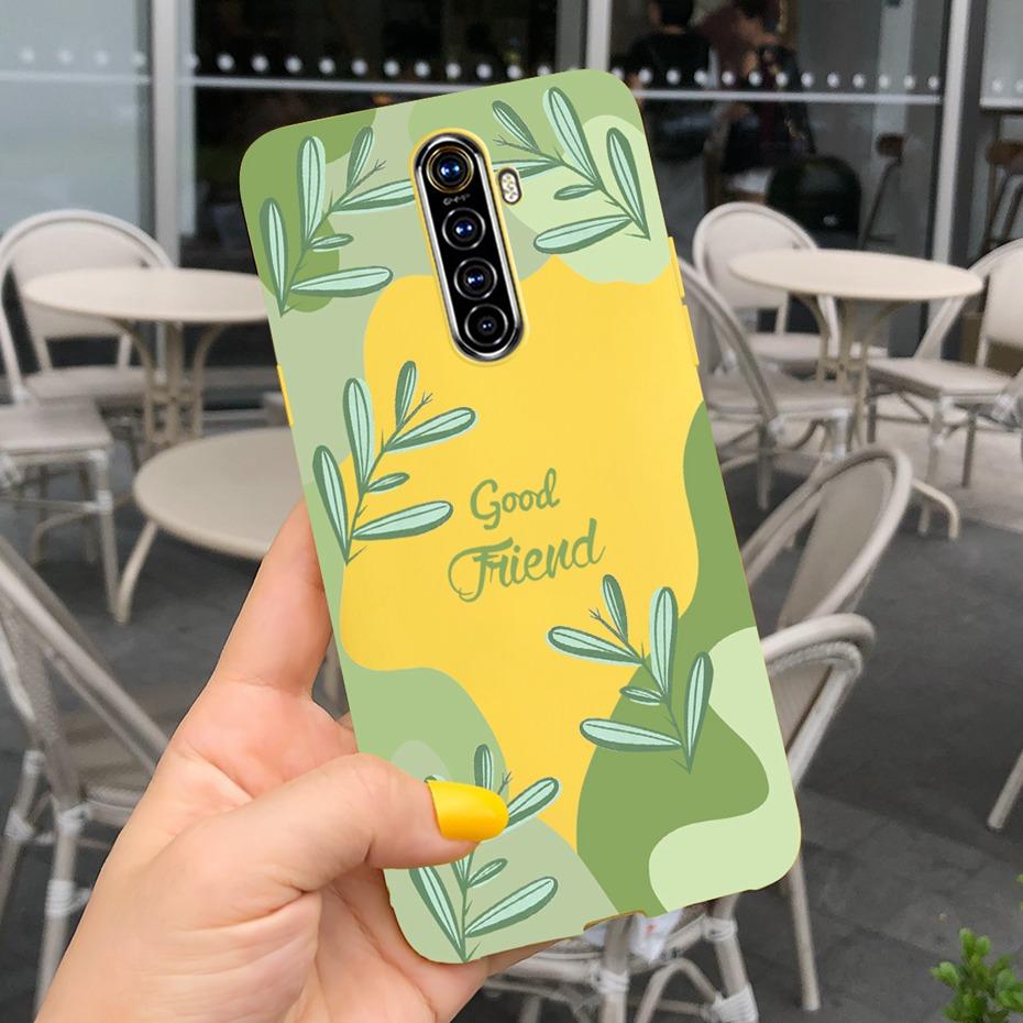 For Realme X2 Pro Phone Case Realme XT X2 Lovely Printing Candy Color Silicone Back Cover For RealmeX2 X 2 Pro XT Soft TPU Coque