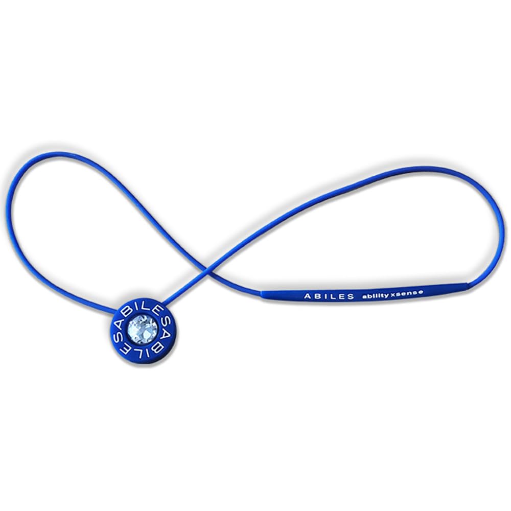 UNICA ABILES Nano Crystal Necklace with Coil and BLACK EMF Electromagnetic Wave Supervised by Size S Blue Maruyama-Style EYE, Protection, Blocking,