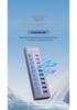 10-Port USB 3.0 Hub with Switch, Charging Type-C Port, One-to-Ten Splitter