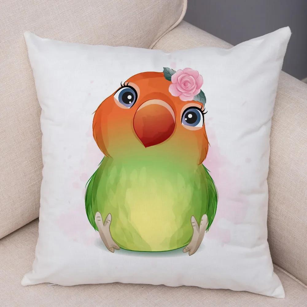 Haustier Hund Katze Druck Kissenbezug Farbe Niedlich Cartoon Tier Kissenbezug Dekoration Sofa Zuhause Kinderzimmer