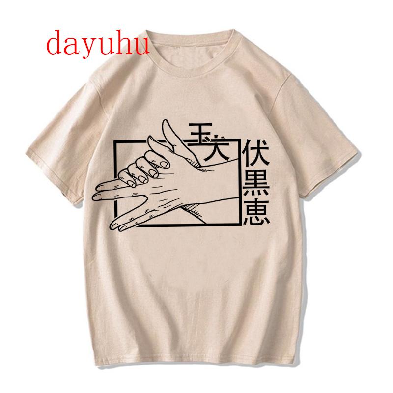 Harajuku Tshirt Unisexga Japanese Anime Jujutsu Kaisen T Shirt Gojo Satoru Tops Yuji Itadori Graphic Tees Cool Unisex Tshirt