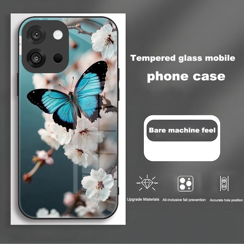 Phone Case For OnePlus 13 12 11 Hard PC Tempered Glass Cover For Oneplus 13T 13R 12R 11R Shockproof Bumper Funda Camera Protect OnePlus 11R