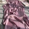 Crinkle Satin Chiffon Hijab for Muslim Women Mini Crepe Plain Shawl Wrinkle Solid Long Turban Islam Headscarf