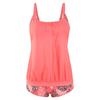 Women’s Tankini Top with Floral Print Hem and Adjustable Straps for Swimming and Beachwear Comfortable Fit