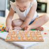 1 Set Wooden Arabic Alphabet Puzzle Board: Numbers Letters Words Jigsaw for Montessori Preschool Education, Hand Grip Blocks Learning Game Toys for