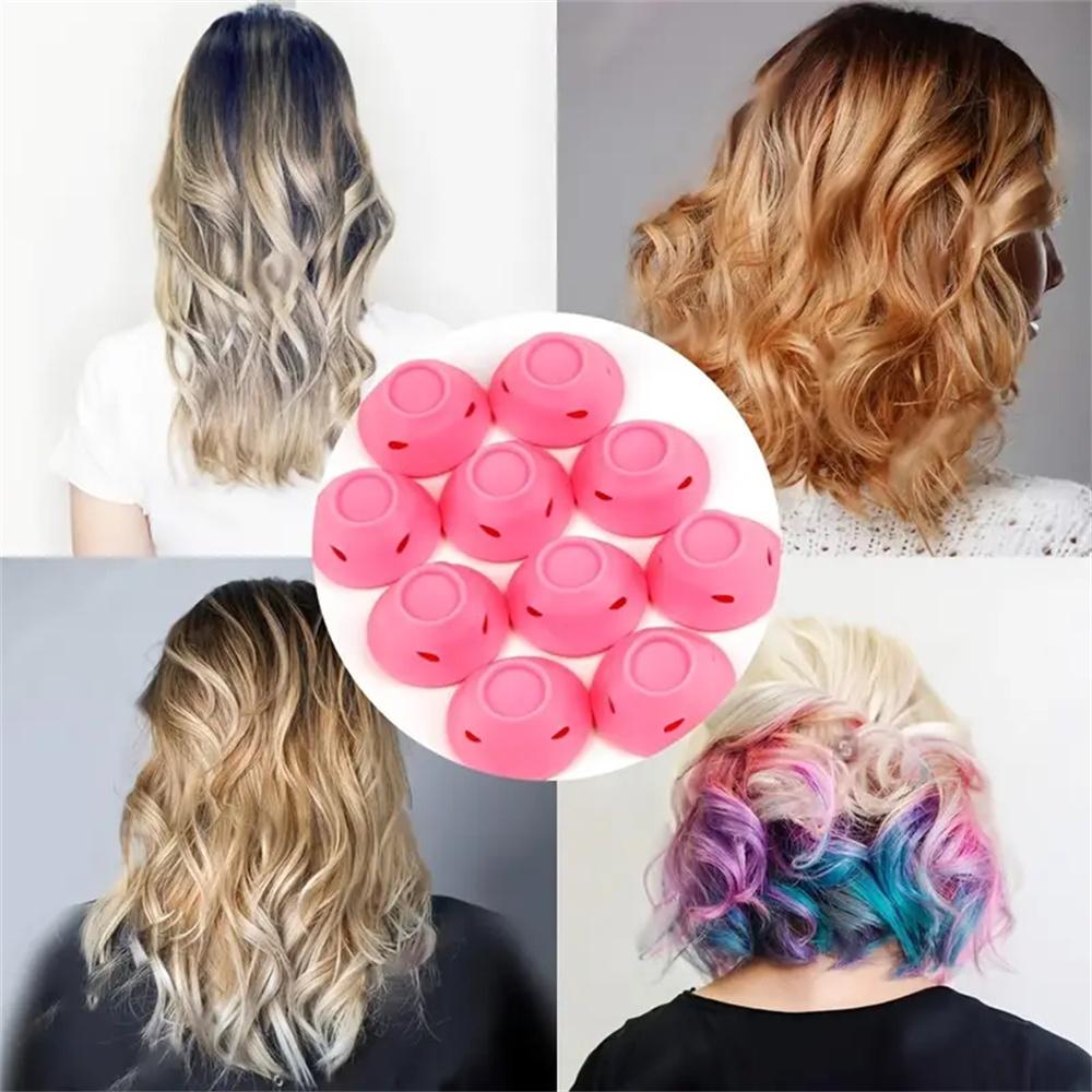10/20pcs Mushroom Hair Curlers Soft Gentle Hair Care Rollers Non-Slip Silicone Wave Formers for Easy DIY Styling Curling Tools