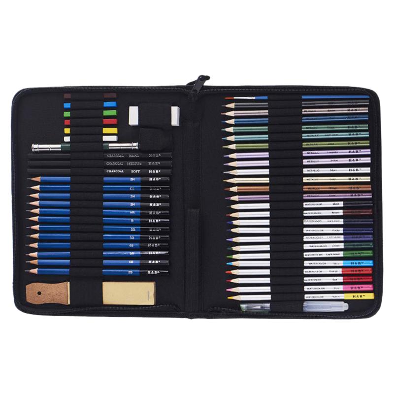 36Pcs Sketch Drawing Painting Charcoal Pencil Kit Set Art Sketching Tools Gifts