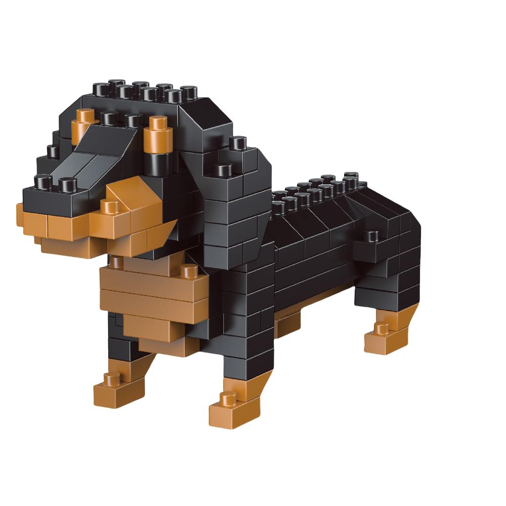 Cute Mini Blue - Eyed Husky DIY Micro Mini Building Blocks - Multiple Styles of Husky, Poodle, Bull Terrier for Holiday Gifts