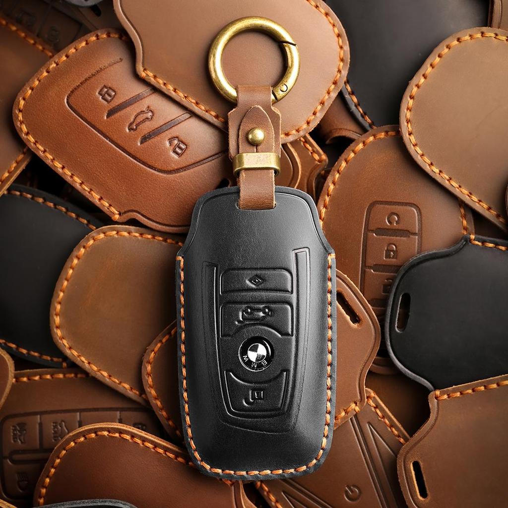 [BMW] Car Key Cover Cowhide Handmade Suitable for X1 X2 X3 X4 X5 X6 X7 M5 3 Series 5 Series