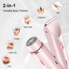 Rasoi Elettrici 2 In 1 per Donna Bikini Trimmer Rasoi per Viso Depilazione per Ascelle Gambe Lady Body Trimmer Impermeabile Indolore